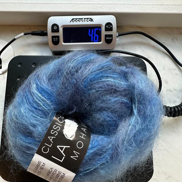 Classic Elite La Gran Mohair Blue SH.CE63503 TWO Balls 42g 90 yd *See Notes - Picture 7 of 8